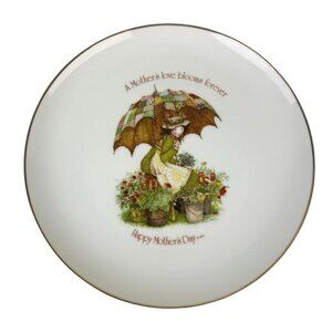 Holly Hobbie Japan 1976 Happy Mother's Day Plate 10.5" Porcelain Home Gift